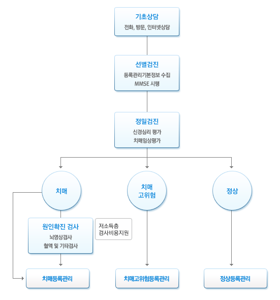 치매 검진 및 관리 절차